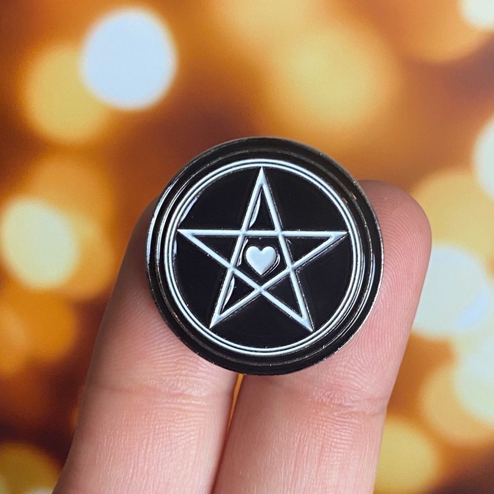 Pentagram Enamel Pin/ Brooch